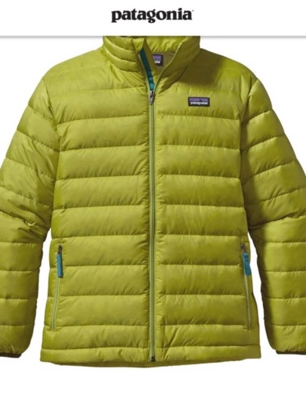 Boys XL PATAGONIA Graze Green Lightweight Puffer Jacket